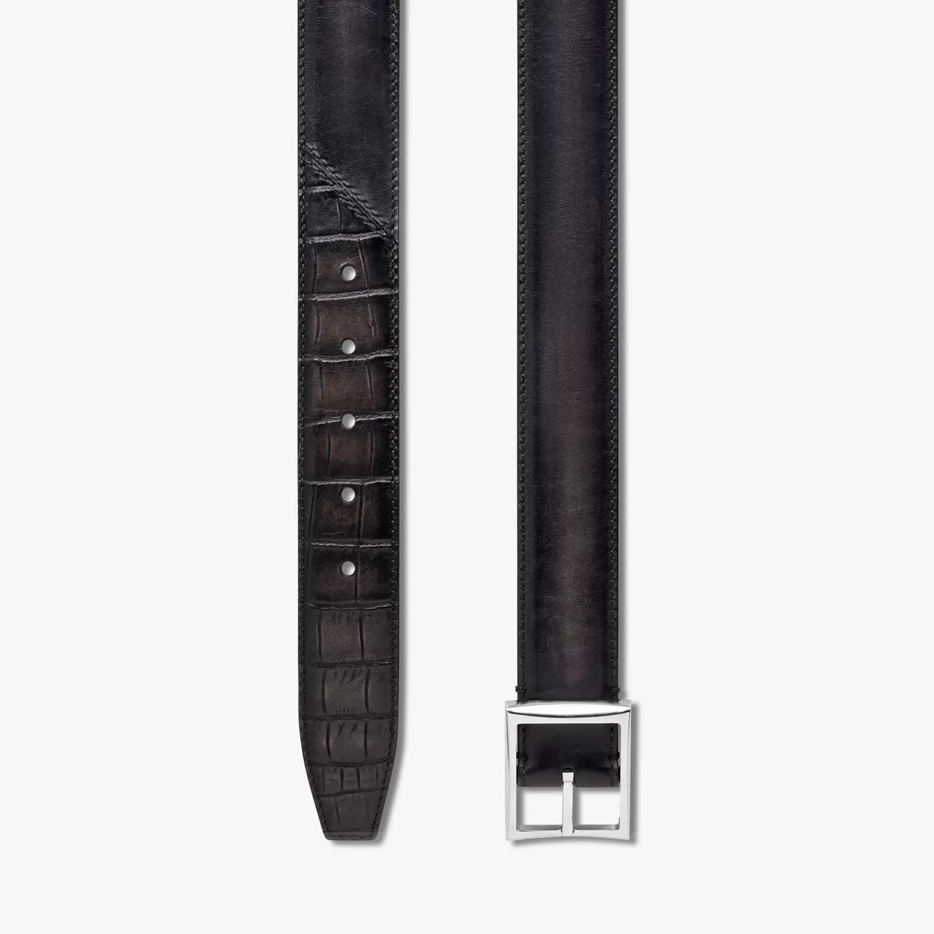Ceinture Classic 35mm En Cuir Venezia Et Cuir d’Alligator | Berluti Discount