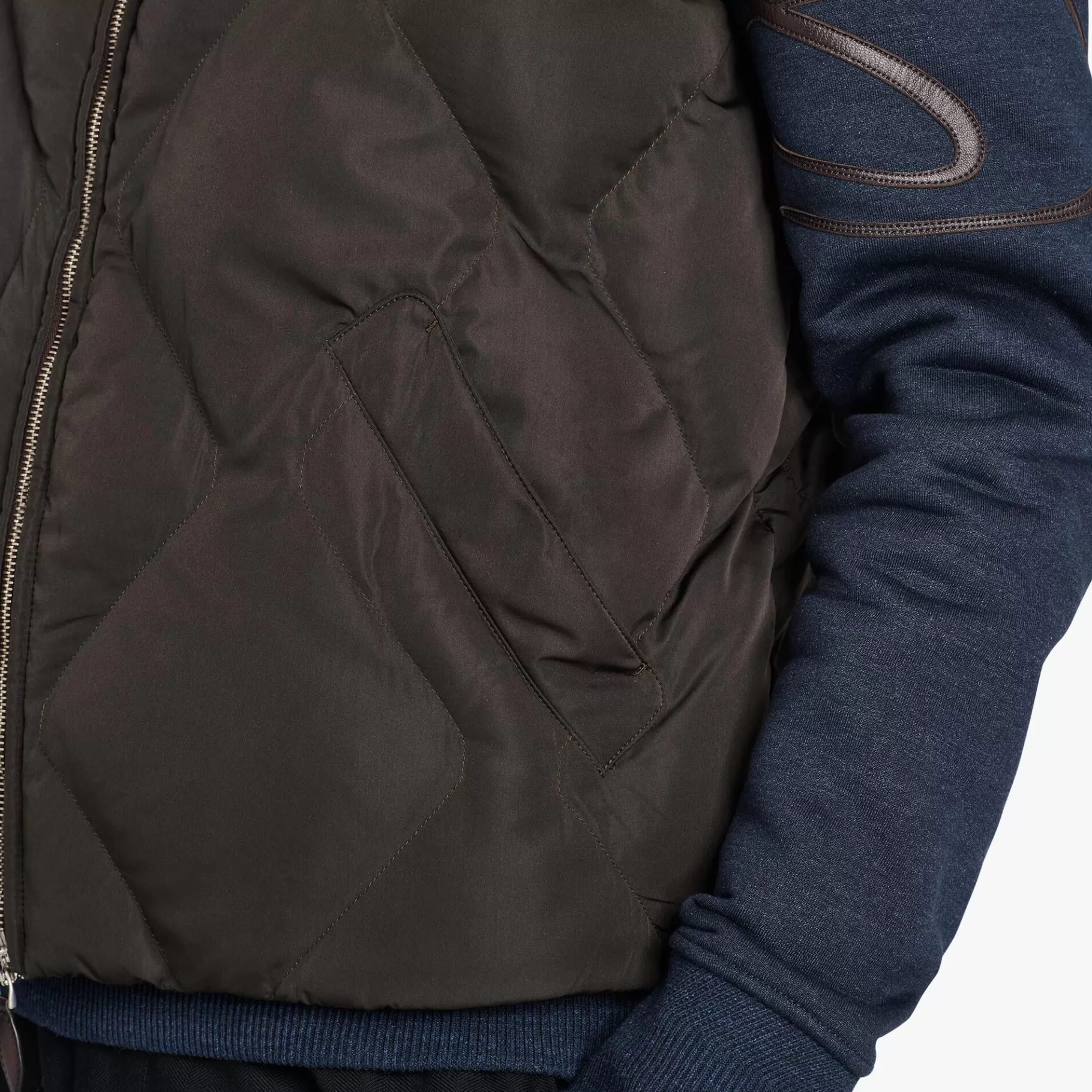 Doudoune Sans Manches En Nylon Matelassé Avec Col En Maille | Berluti Shop
