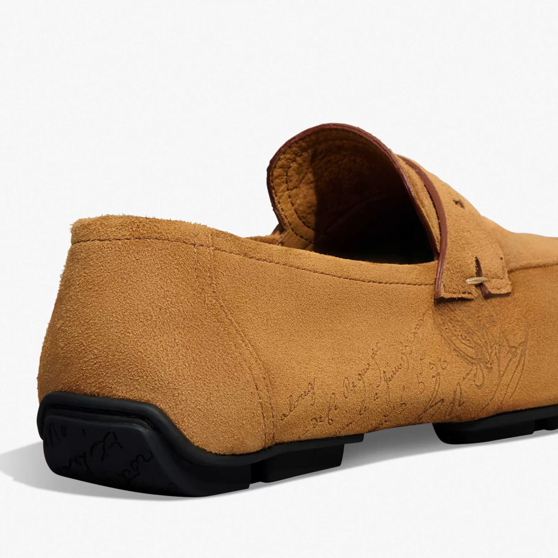 Mocassin Lorenzo Drive En Cuir De Veau Camoscio Scritto | Berluti Hot