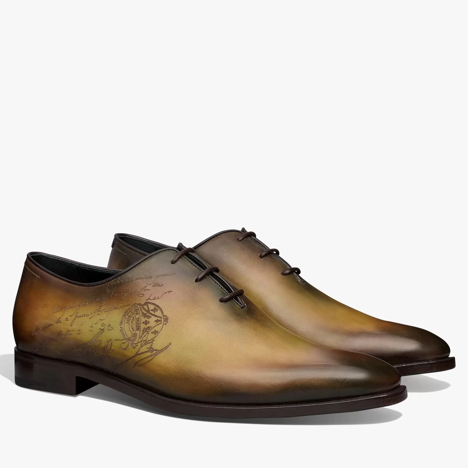 Richelieu Alessandro Démesure Neo En Cuir Scritto | Berluti Best Sale