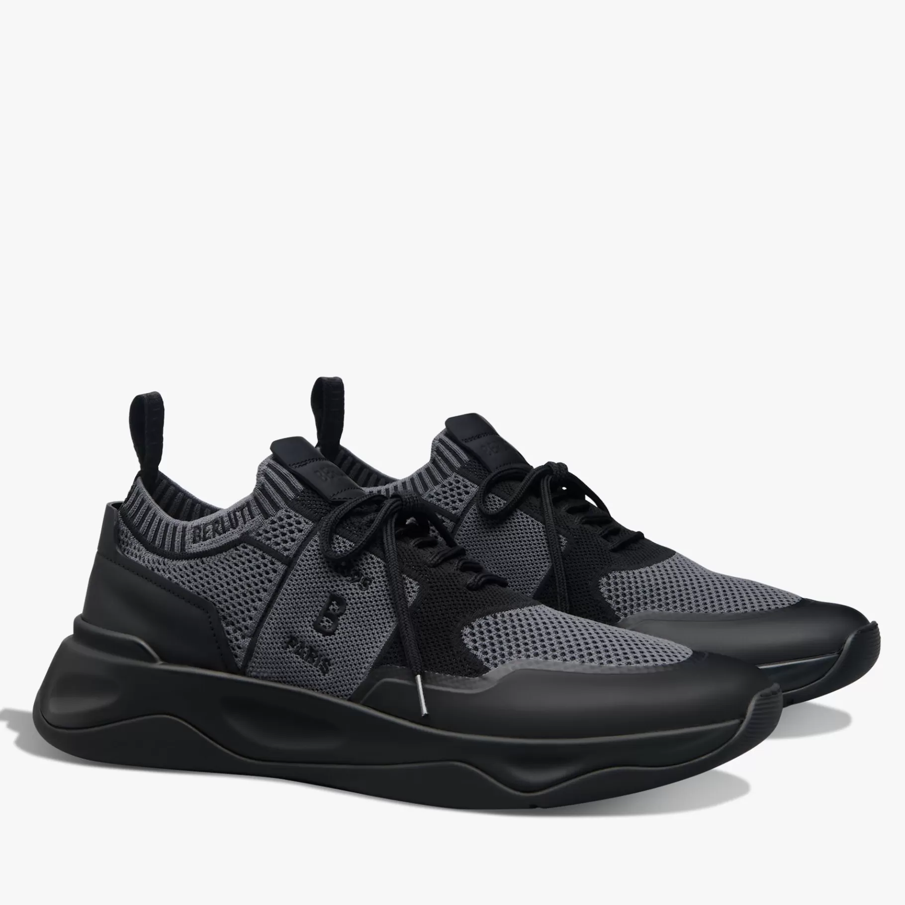 Sneaker Shadow En Maille Et Cuir De Veau Film Gomme | Berluti Cheap